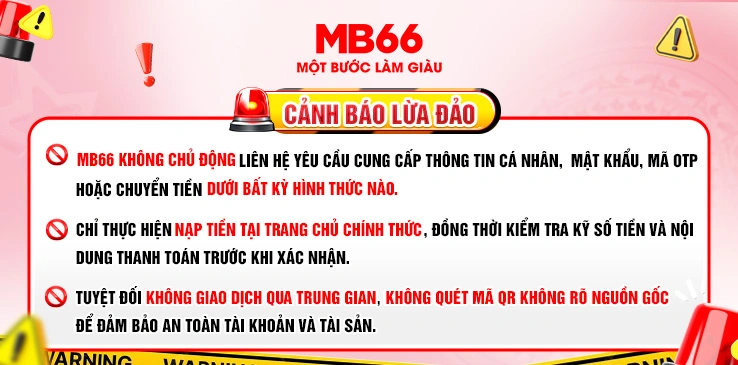 mb66 cảnh báo lừa đảo